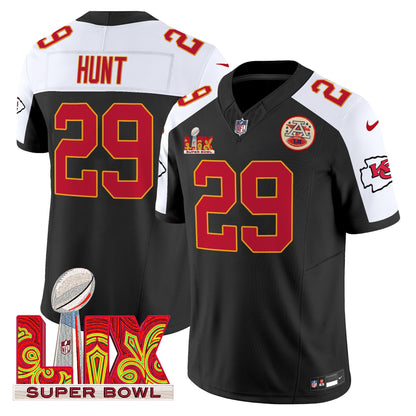 Chiefs Super Bowl LIX Patch Vapor Limited Jersey - All Stitched
