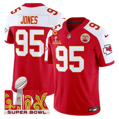 Chiefs Super Bowl LIX Patch Vapor Limited Jersey - All Stitched