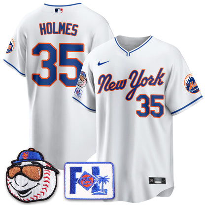 NYM Blue Road 2025 Spring Training Jersey - All Stitched