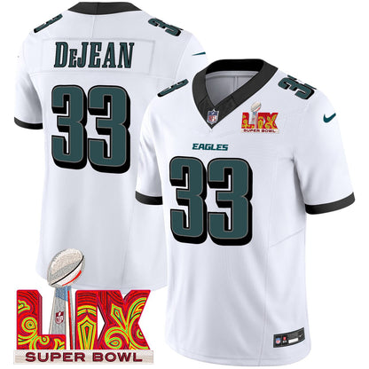 Cooper DeJean Philadelphia Eagles Super Bowl LIX Jersey - All Stitched