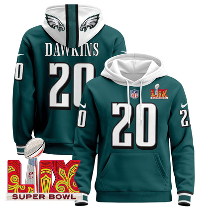 PHI Super Bowl LIX Patch Pullover Hoodie - All Stitched