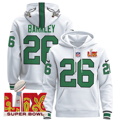 PHI Super Bowl LIX Patch Pullover Hoodie - All Stitched
