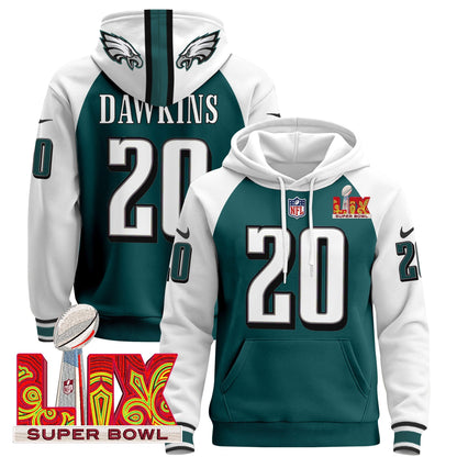 PHI Super Bowl LIX Patch Pullover Hoodie - All Stitched