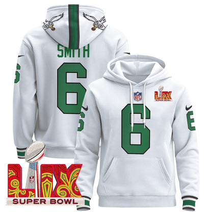 PHI Super Bowl LIX Patch Pullover Hoodie - All Stitched