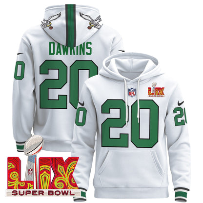 PHI Super Bowl LIX Patch Pullover Hoodie - All Stitched