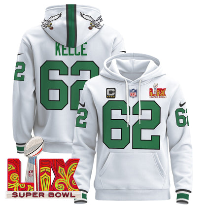 PHI Super Bowl LIX Patch Pullover Hoodie - All Stitched