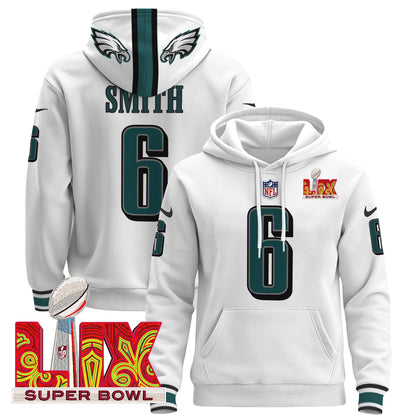 PHI Super Bowl LIX Patch Pullover Hoodie - All Stitched