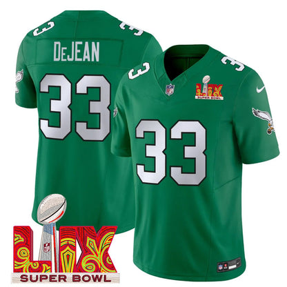 Cooper DeJean Philadelphia Eagles Super Bowl LIX Jersey - All Stitched