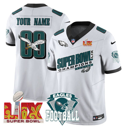 Custom PHI Jersey - Super Bowl LIX Champions Patch CN2