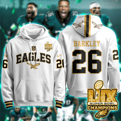PHI Super Bowl LIX Champions Gold Hoodie N2R