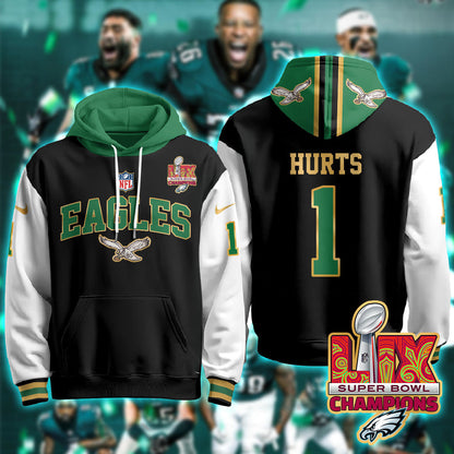 PHI Super Bowl LIX Champions Gold Hoodie N2R