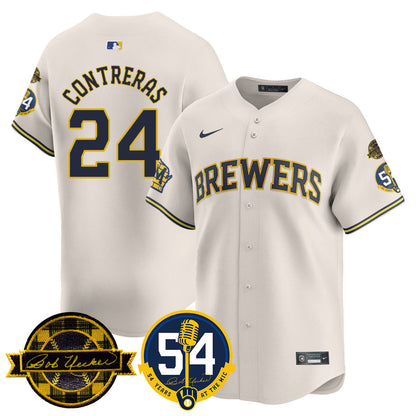 MIL Jersey - Bob Uecker, 54 Seasons for Brewers - All Stitched