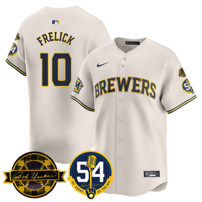 MIL Jersey - Bob Uecker, 54 Seasons for Brewers - All Stitched