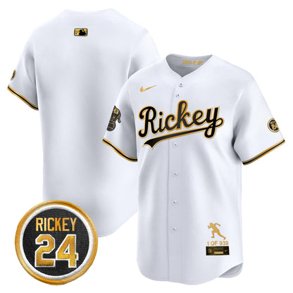 Men's Oakland Athletics Rickey Tribute style Vapor Premier Limited Jersey - All Stitched