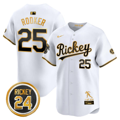 Men's Oakland Athletics Rickey Tribute style Vapor Premier Limited Jersey - All Stitched