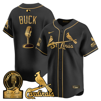 Men's St. Louis Cardinals Jack Buck Limited Jersey - All Stitched