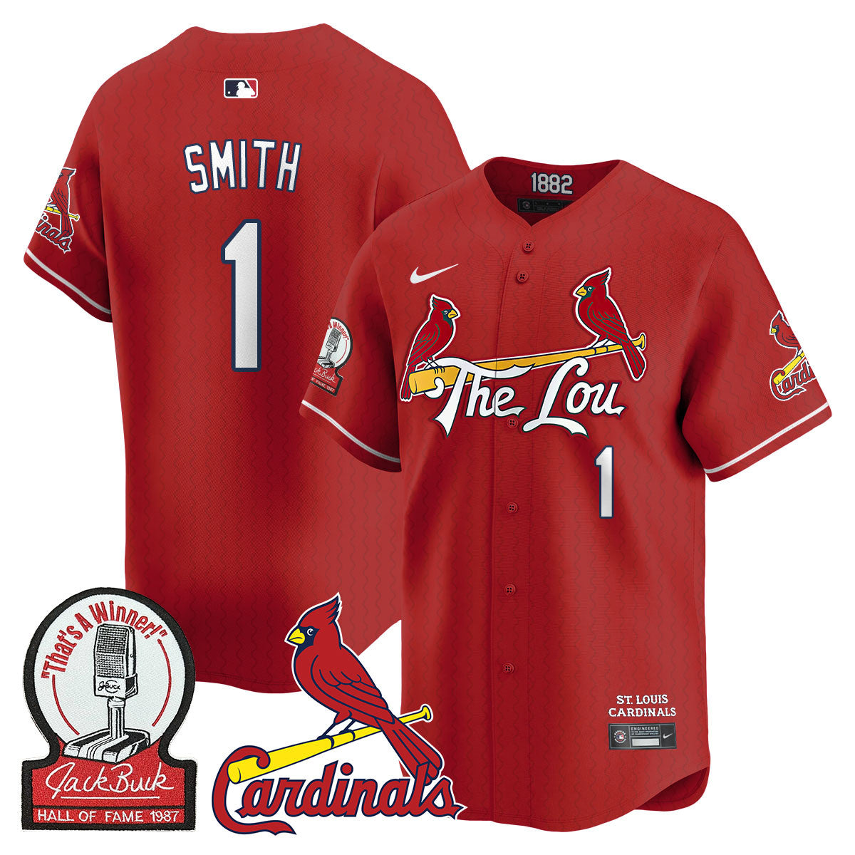 Men's St. Louis Cardinals Jack Buck Limited Jersey - All Stitched