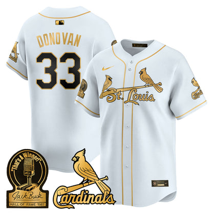 Men's St. Louis Cardinals Jack Buck Limited Jersey - All Stitched