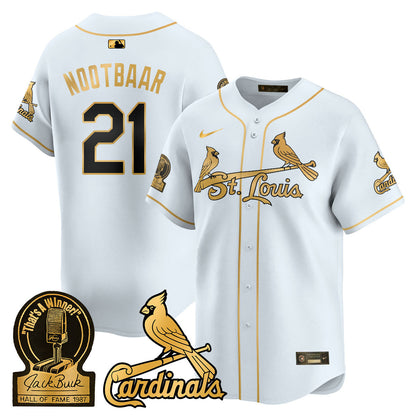 Men's St. Louis Cardinals Jack Buck Limited Jersey - All Stitched