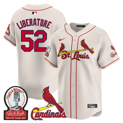 Men's St. Louis Cardinals Jack Buck Limited Jersey - All Stitched
