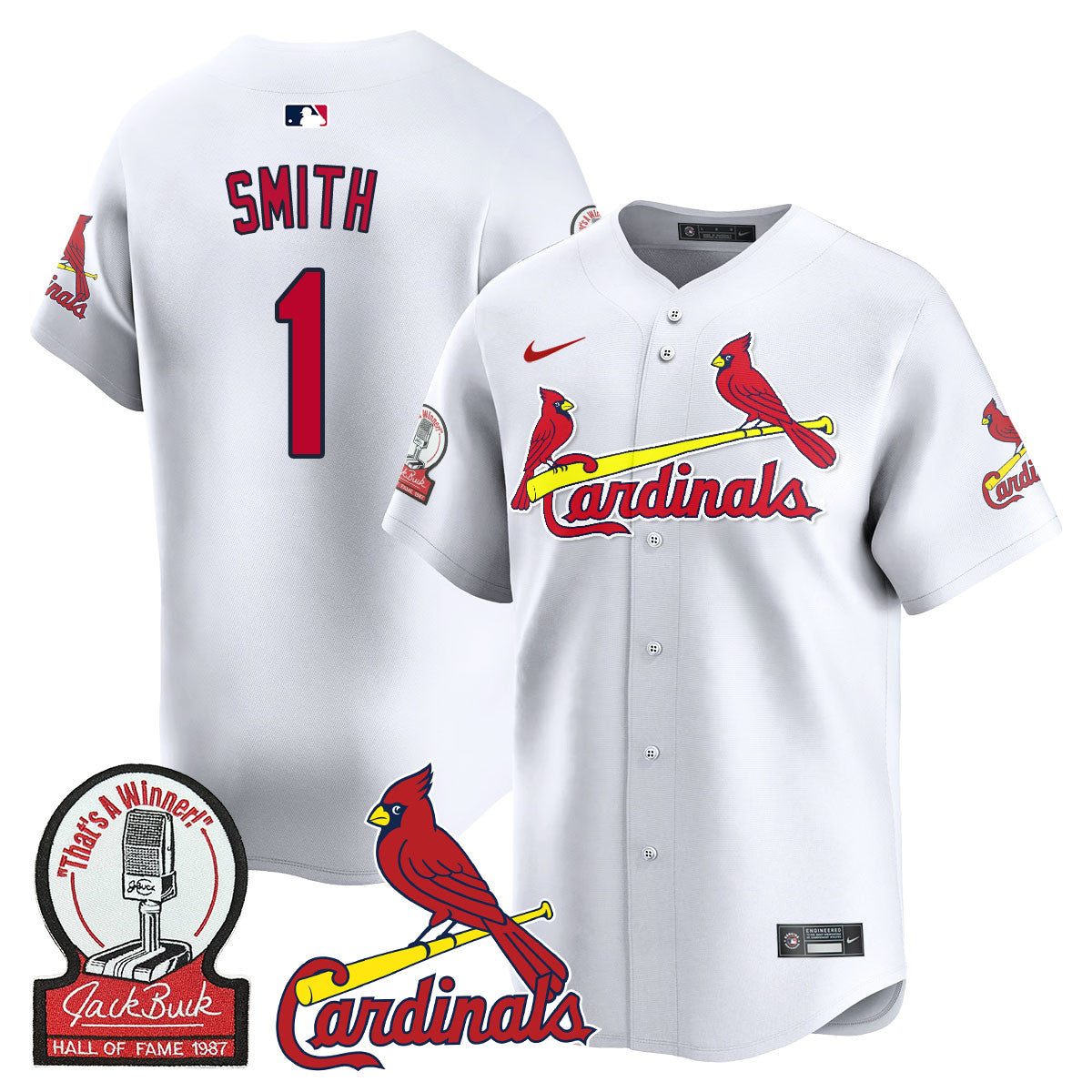 Men's St. Louis Cardinals Jack Buck Limited Jersey - All Stitched