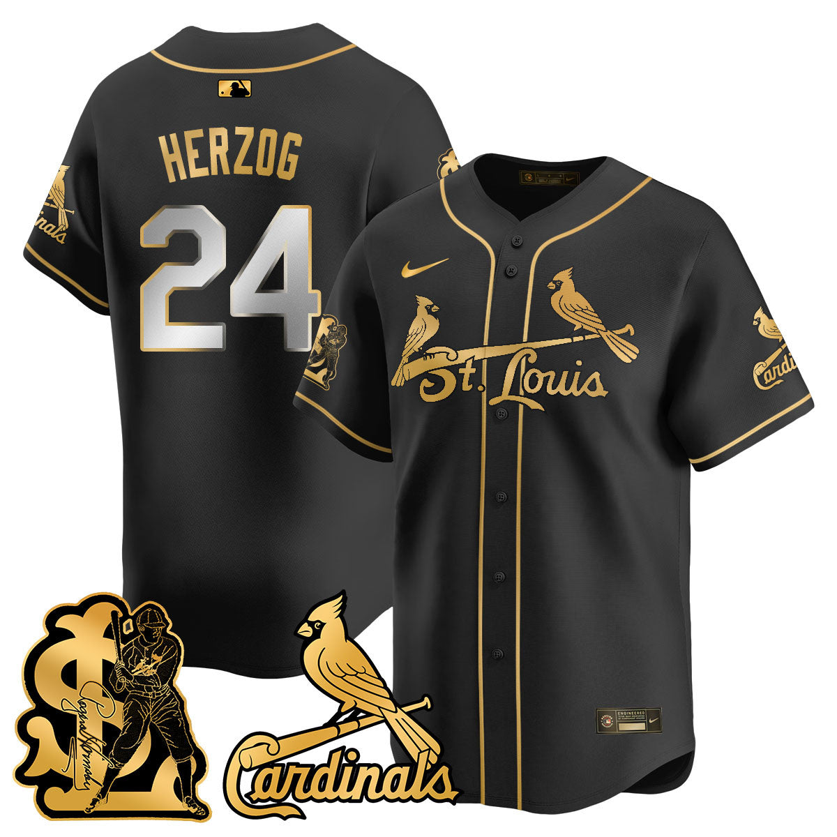 Men's St. Louis Cardinals Rogers Hornsby Jersey - All Stitched