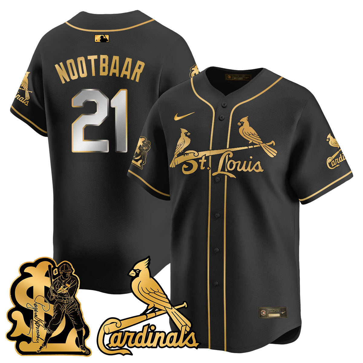 Men's St. Louis Cardinals Rogers Hornsby Jersey - All Stitched