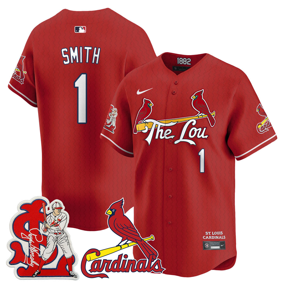 Men's St. Louis Cardinals Rogers Hornsby Jersey - All Stitched