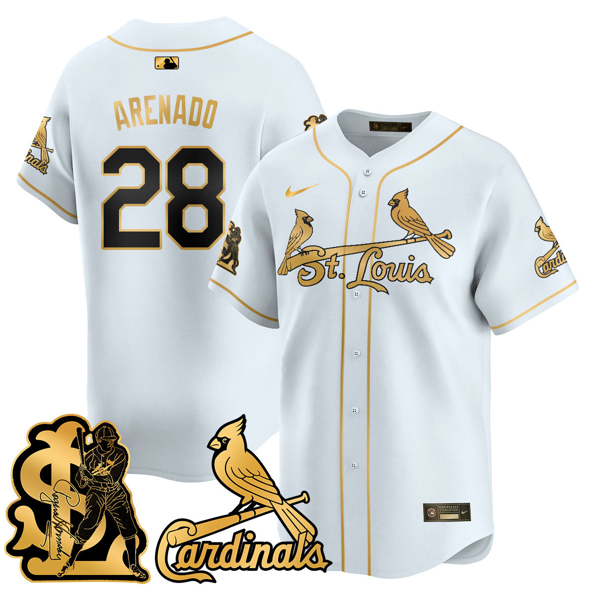 Men's St. Louis Cardinals Rogers Hornsby Jersey - All Stitched