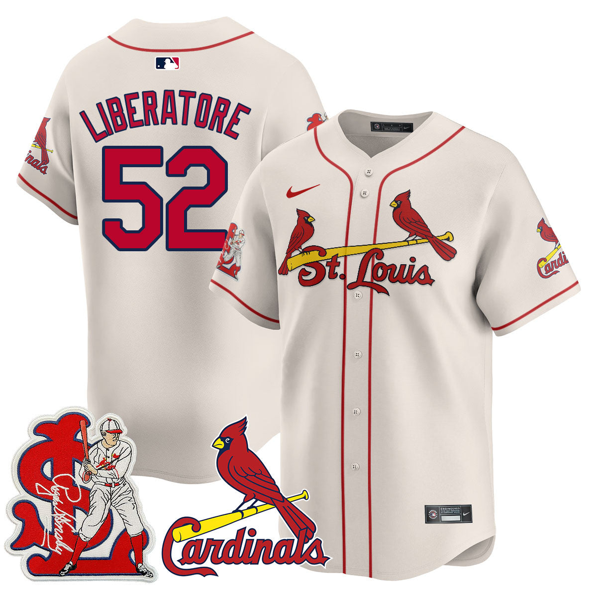 Men's St. Louis Cardinals Rogers Hornsby Jersey - All Stitched