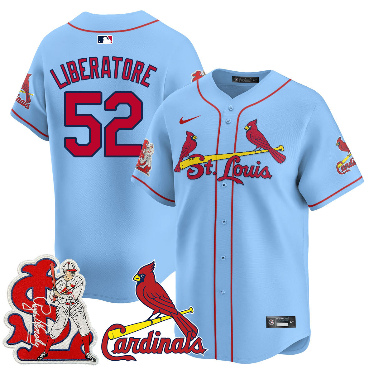 Men's St. Louis Cardinals Rogers Hornsby Jersey - All Stitched