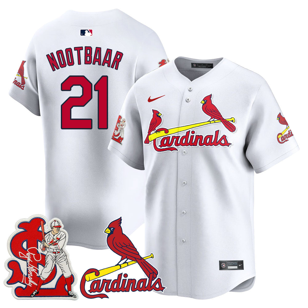 Men's St. Louis Cardinals Rogers Hornsby Jersey - All Stitched
