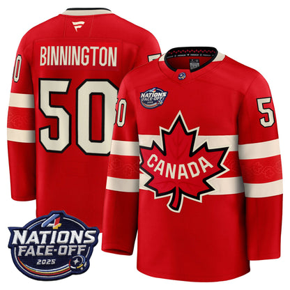 Canada 4 Nations Face-Off 2025 Premium Jersey - All Stitched