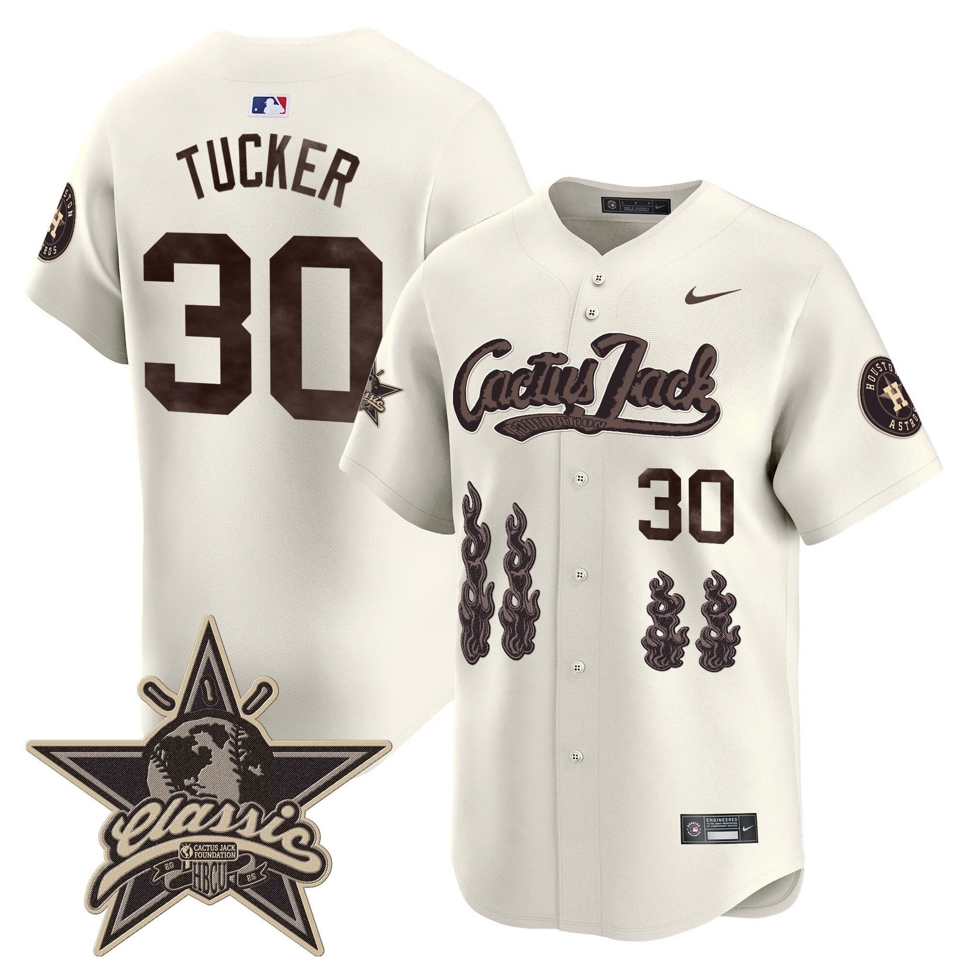 Men's Houston Astros Cactus Jack 2025 Vapor Premier Limited Jersey - All Stitched