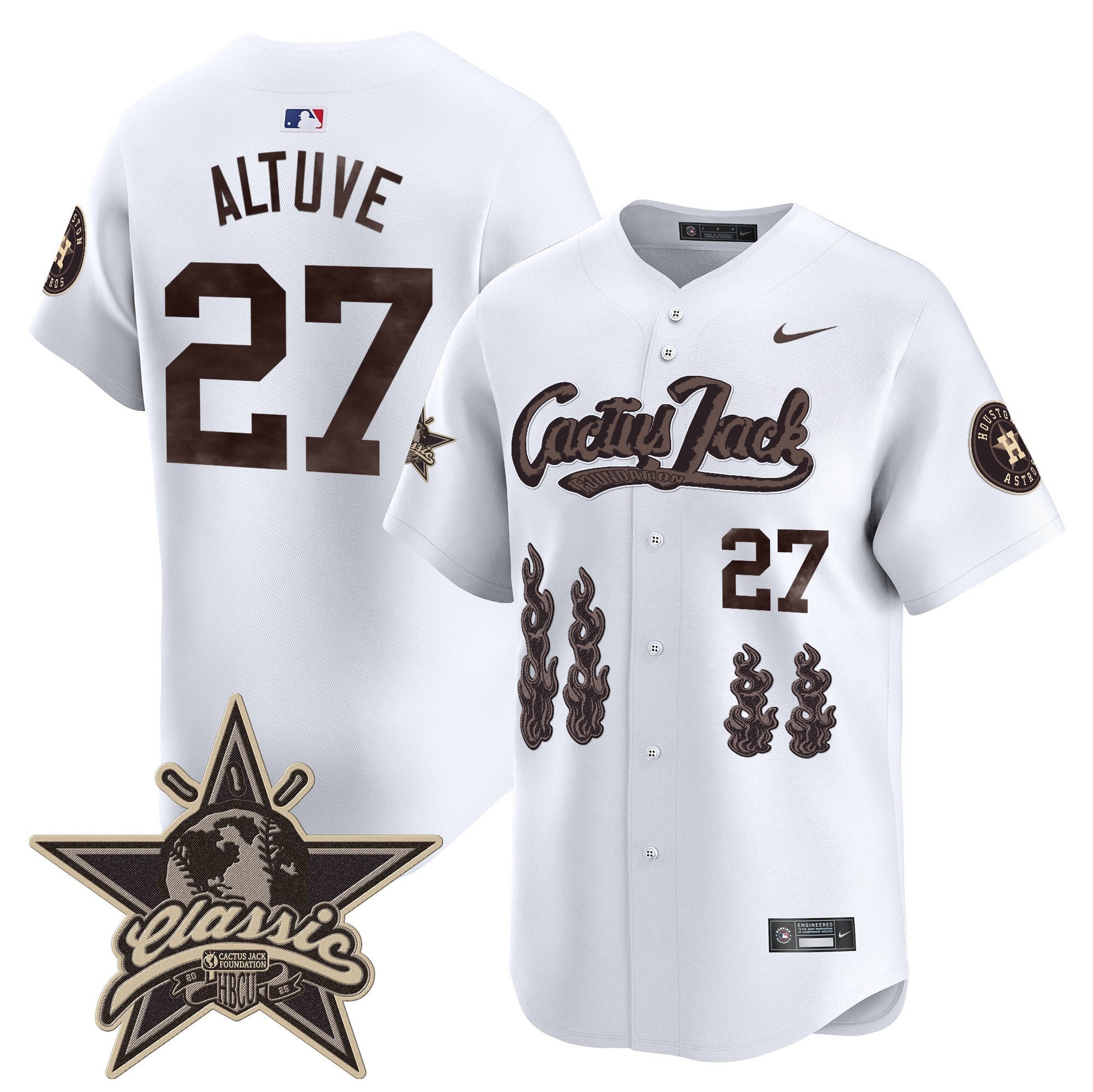 Men's Houston Astros Cactus Jack 2025 Vapor Premier Limited Jersey - All Stitched