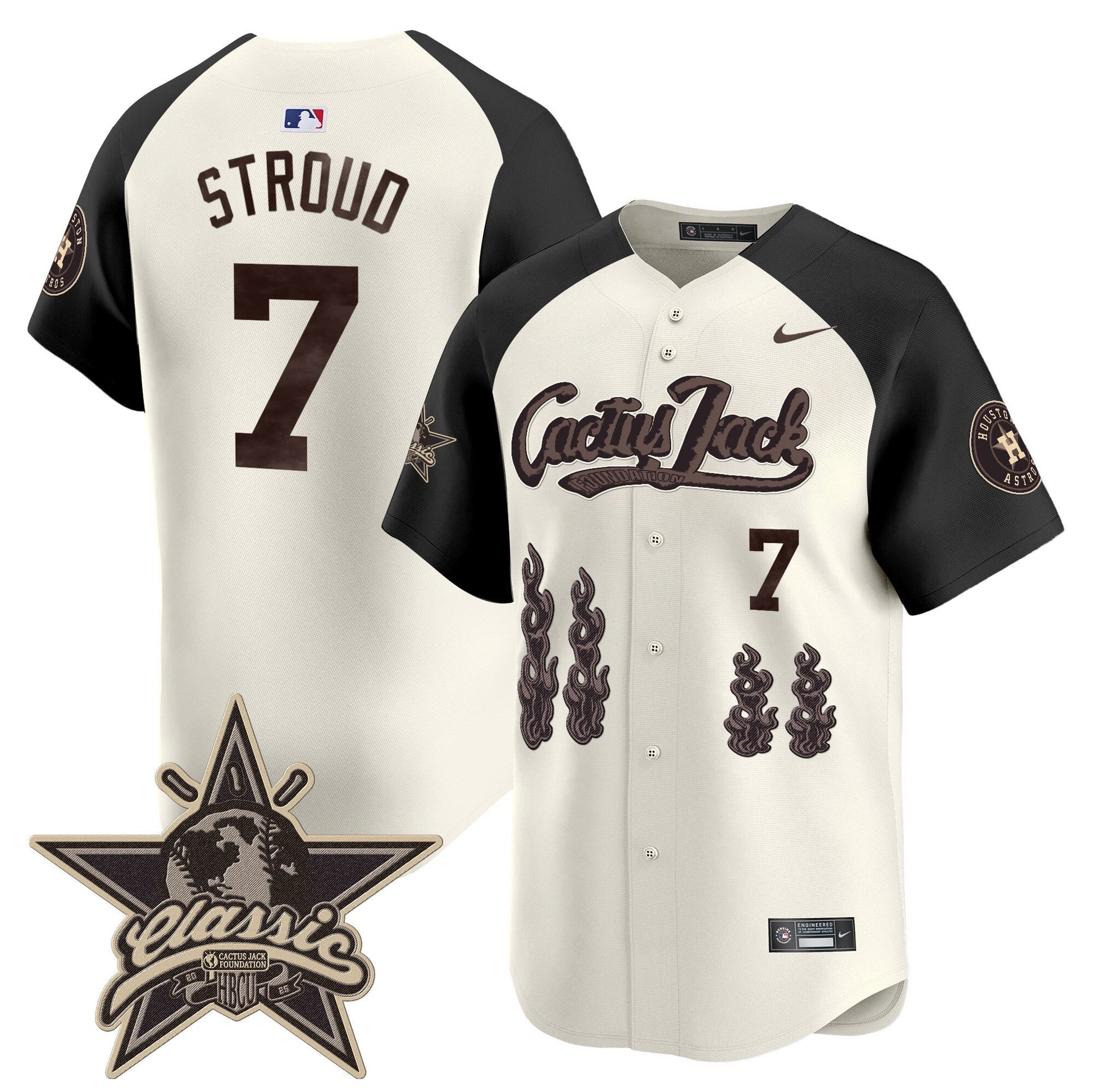 Men's Houston Astros Cactus Jack 2025 Vapor Premier Limited Jersey - All Stitched