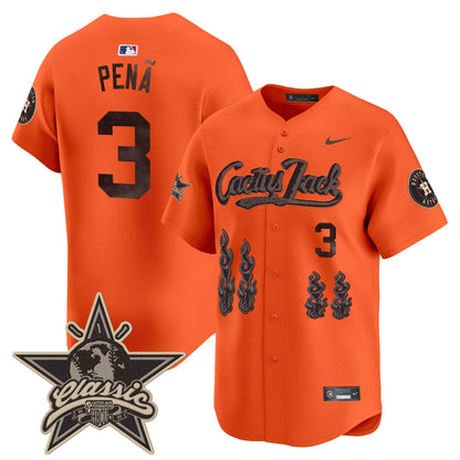 Men's Houston Astros Cactus Jack 2025 Vapor Premier Limited Jersey - All Stitched