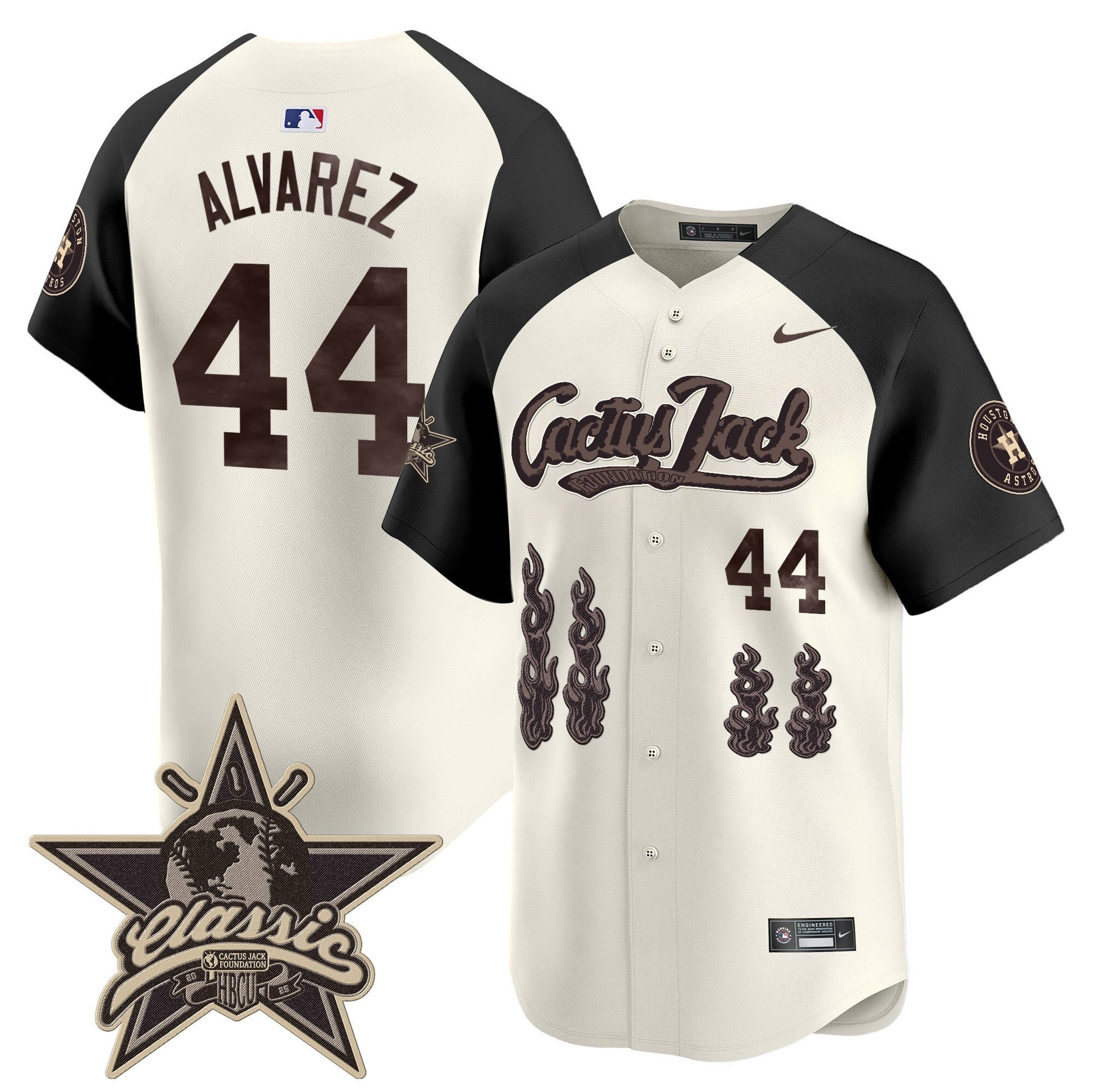 Men's Houston Astros Cactus Jack 2025 Vapor Premier Limited Jersey - All Stitched