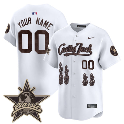 Houston Astros Cactus Jack 2025 Vapor Premier Limited Custom Jersey - All Stitched