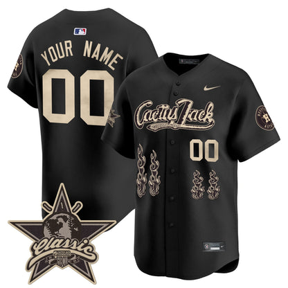 Houston Astros Cactus Jack 2025 Vapor Premier Limited Custom Jersey - All Stitched