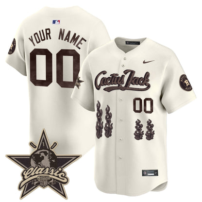 Houston Astros Cactus Jack 2025 Vapor Premier Limited Custom Jersey - All Stitched