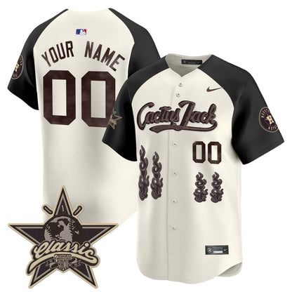 Houston Astros Cactus Jack 2025 Vapor Premier Limited Custom Jersey - All Stitched