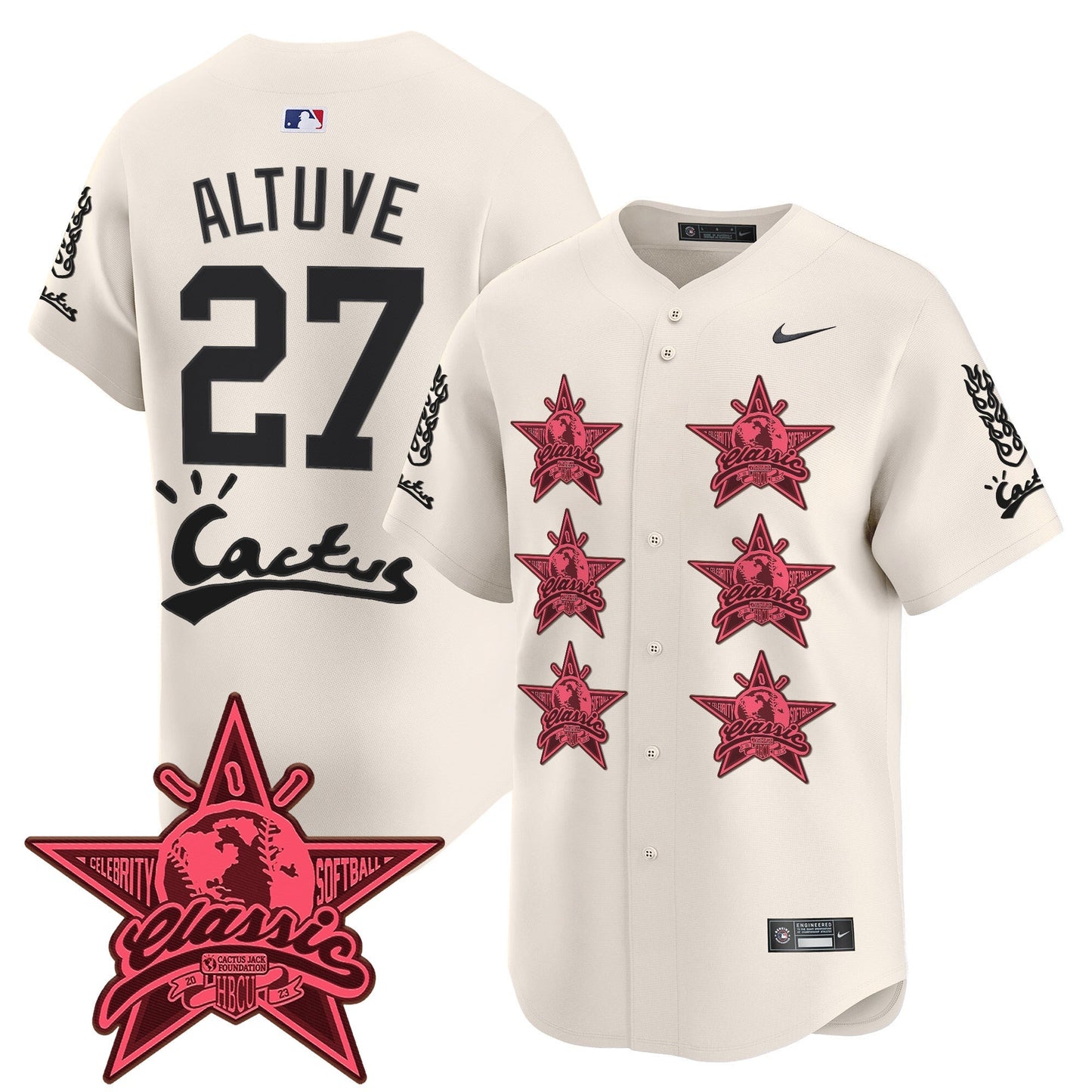 Men's Houston Astros Cactus Jack 2025 Vapor Premier Limited Jersey V2 - All Stitched