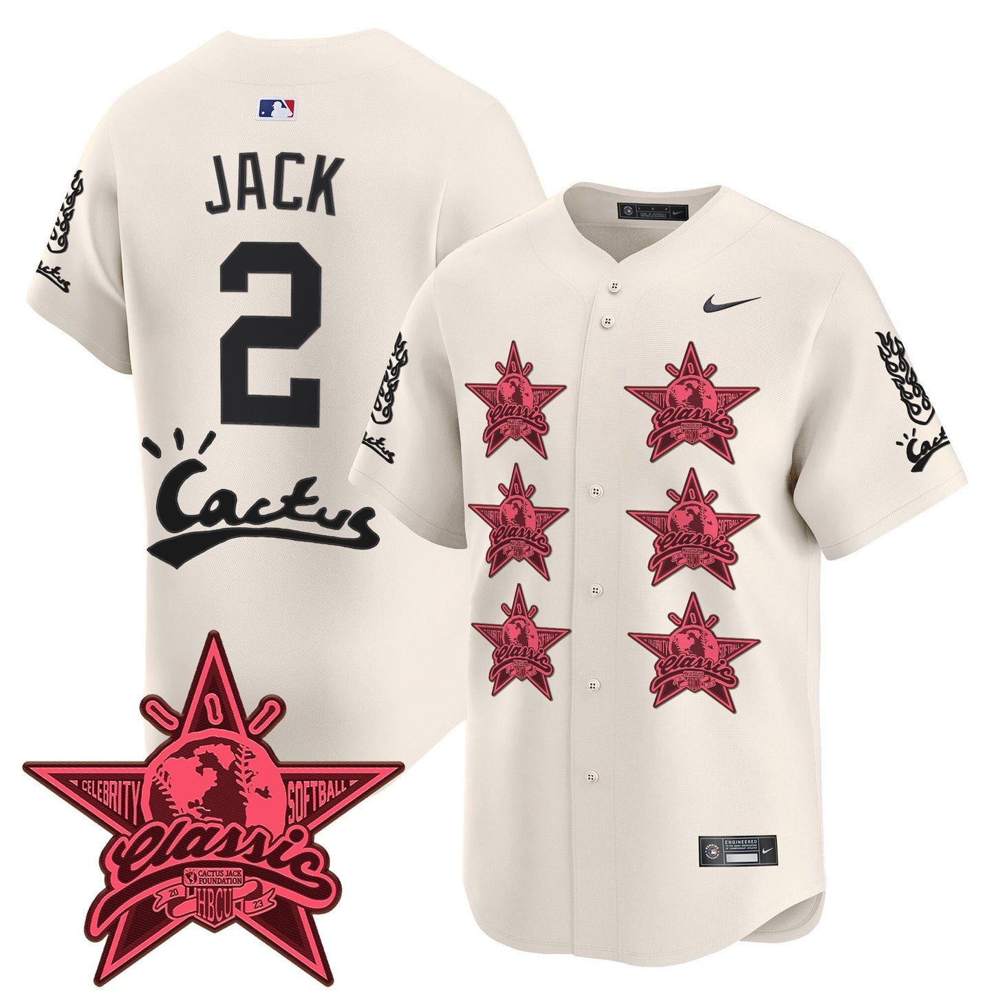 Men's Houston Astros Cactus Jack 2025 Vapor Premier Limited Jersey V2 - All Stitched