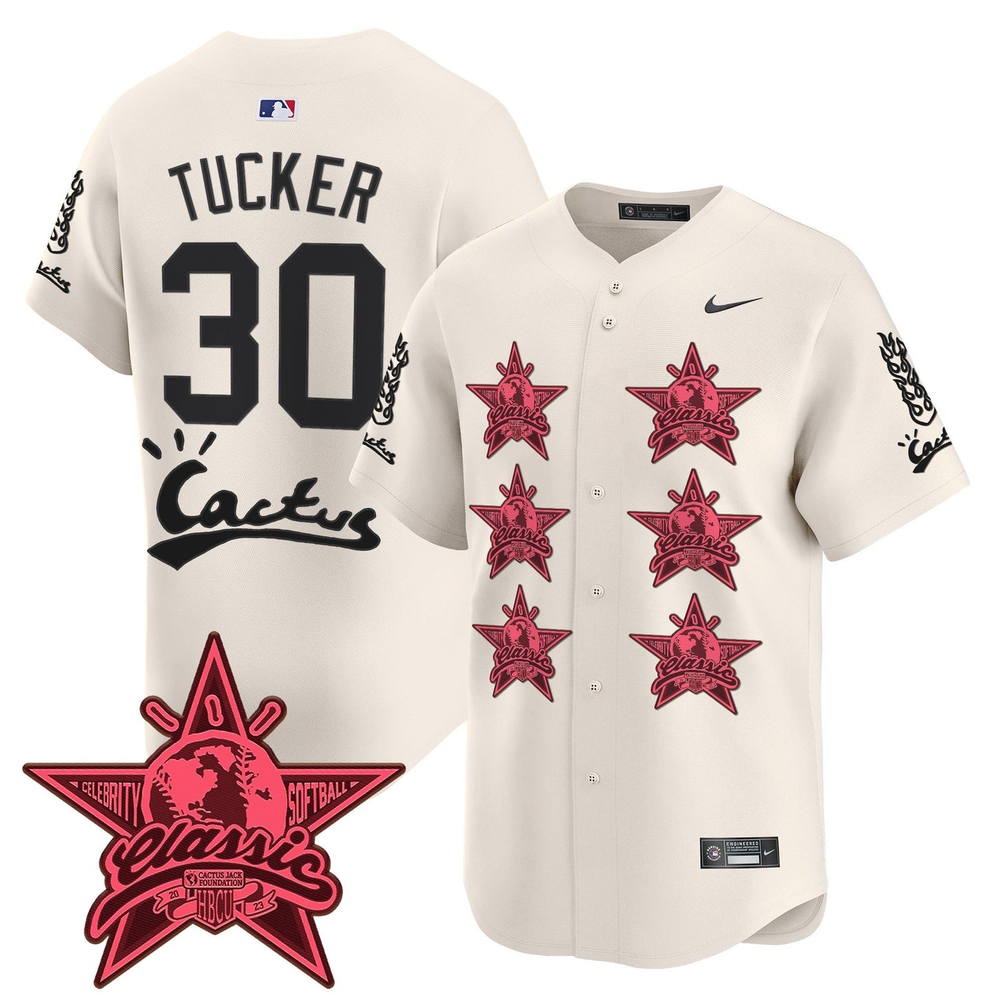 Men's Houston Astros Cactus Jack 2025 Vapor Premier Limited Jersey V2 - All Stitched