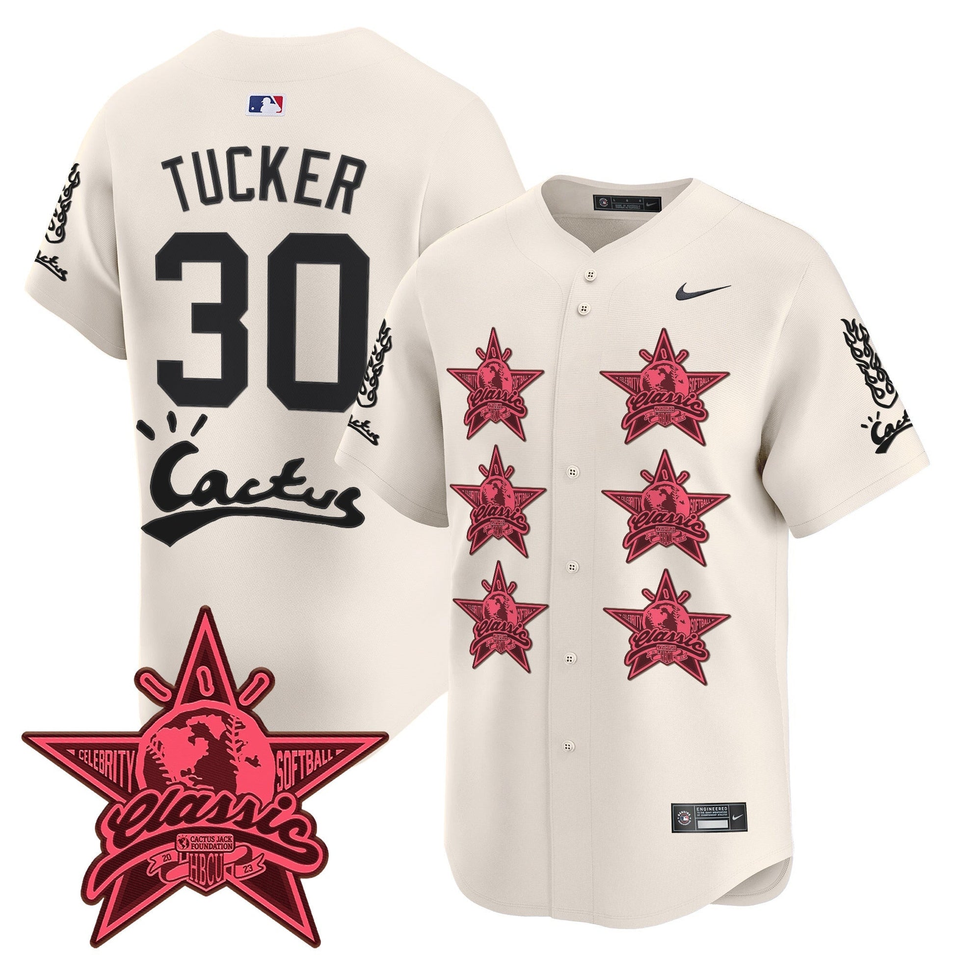 Men's Houston Astros Cactus Jack 2025 Vapor Premier Limited Jersey V2 - All Stitched