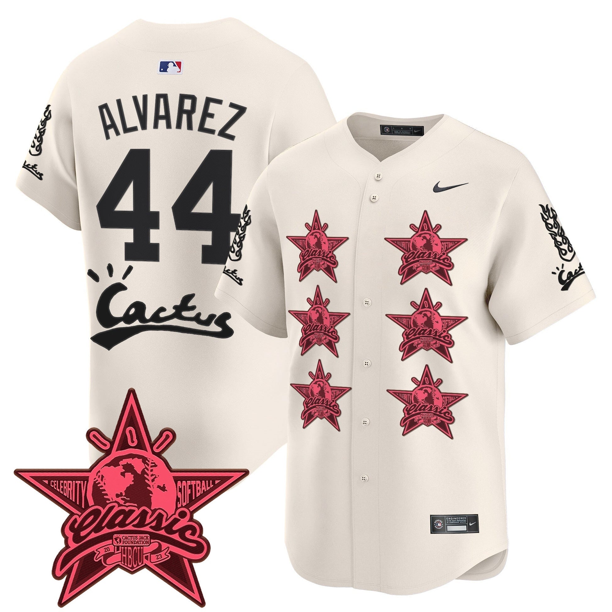 Men's Houston Astros Cactus Jack 2025 Vapor Premier Limited Jersey V2 - All Stitched
