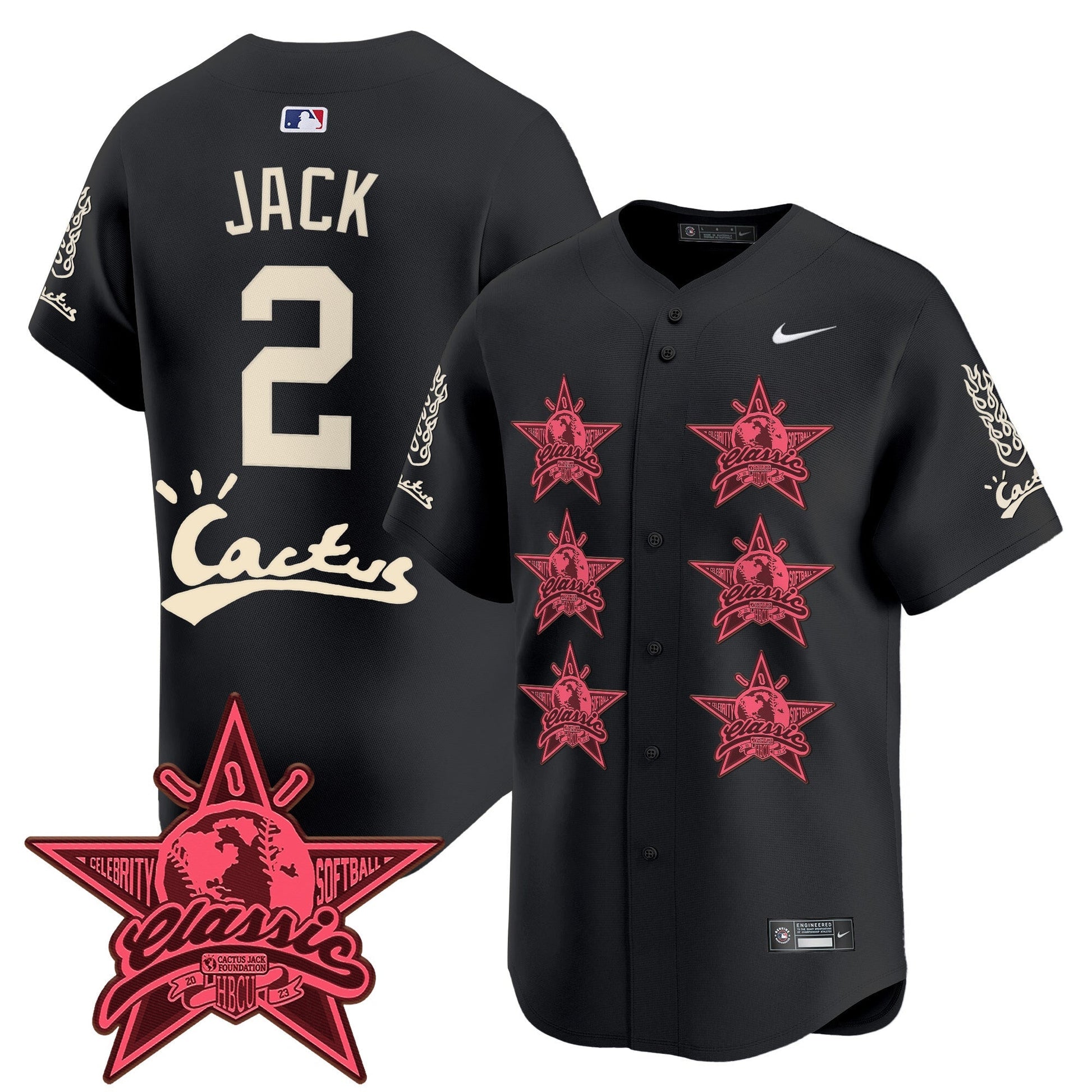 Men's Houston Astros Cactus Jack 2025 Vapor Premier Limited Jersey V2 - All Stitched