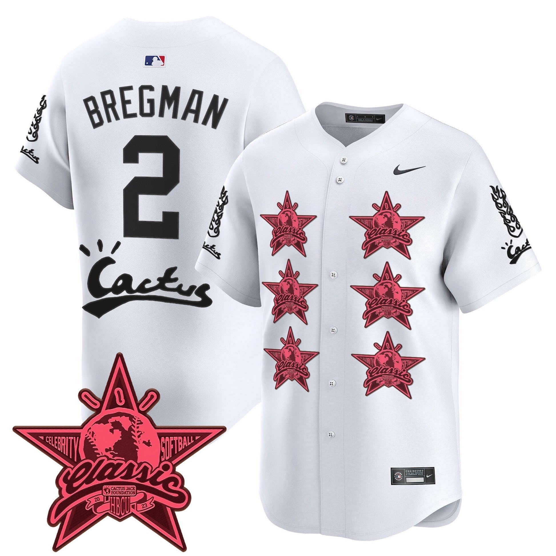 Men's Houston Astros Cactus Jack 2025 Vapor Premier Limited Jersey V2 - All Stitched