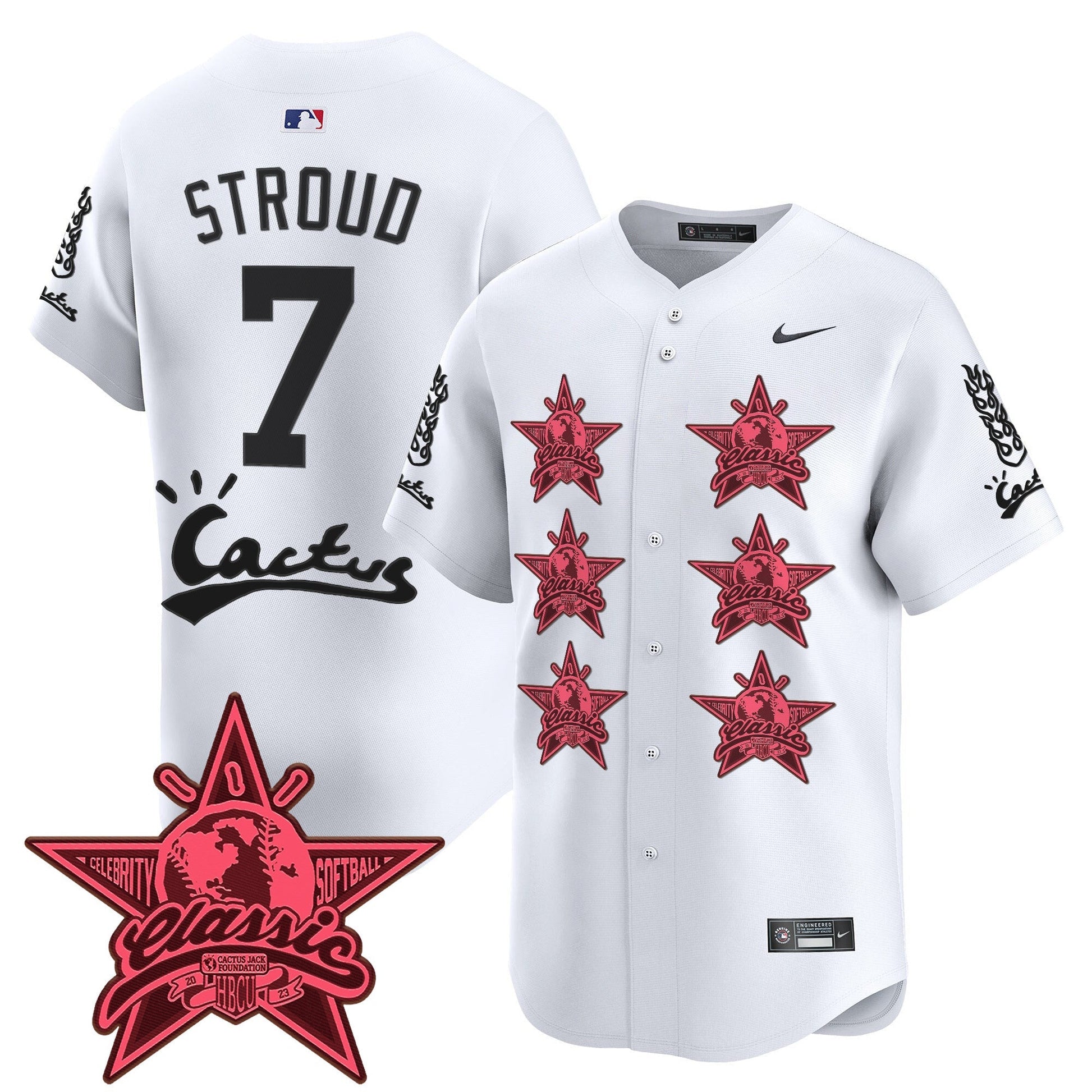 Men's Houston Astros Cactus Jack 2025 Vapor Premier Limited Jersey V2 - All Stitched